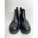 Zodiac  Ankle Booties Size 5 Black Chunky Sole Block Heel Faux Leather Boots Photo 3