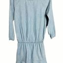 Joie Soft  Light Blue Chambray Long Sleeve Mini Dress Size XXS Photo 1