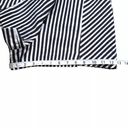 ZARA  Trafaluc Shorts Womens XS High Rise Flat Front Psychedelic White Stripe Photo 7