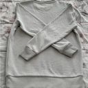 ZARA  waffle knit ivory cream ribbed trim crewneck long sleeve sweatshirt, size S Photo 7