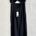 Vix Paula Hermanny NWT  Solid Francis A-Line Midi Dress Black Women's Size 34 / 0 Photo 3