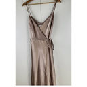 Birdy Grey  Cindy Satin Wrap Bridesmaid Maxi Dress | XS Photo 8