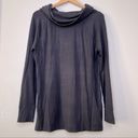 Lou & grey  Black Turtle Neck Soft Pullover Cowl Neck Sweater Size M Photo 4