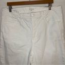 Good American  Good Legs Straight White Jeans Raw Hem Ankle size 18 Plus Photo 3