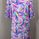 Cappagallo Multicolor Flutter Sleeve Dress Stretchy Women’s Sz Medium M Photo 1