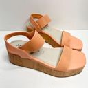 Anne Klein Ann Klein Sandals Womens Size 6.5 Orange Slip On Platform Shoes Photo 1