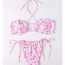 Butterfly Print Tie Side Bikini Swimsuit Size L Photo 2