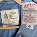 London Fog Vintage  Belted Trench Coat Maincoats Longline Blue Long, size 10P Photo 6