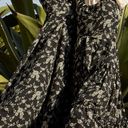 Krass&co  black floral puff sleeves maxi gown size small Photo 11