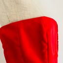 Ruby Vintage Y2K  Red Bustier Corset zipper Blouse Photo 7