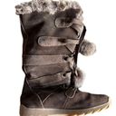 Sporto  Gojo Waterproof Suede Tall Fuzzy Winter Snow Boots - Brown Size 8 Photo 2