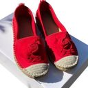 Taryn Rose  espadrilles Quincy Shiny Scuba Sangria red  NEW‎ in box 6 Photo 0