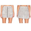 BCBGeneration NWT  Striped Tweed Zip Skirt B & W 10 Photo 1