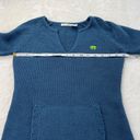 Energie Vintage‎ Y2K  Acrylic Stretch Knitted Sweater Womens Size M Blue Pocket Photo 4