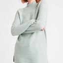 Banana Republic Grey Merino Wool Long Mock Neck Sweater Photo 0