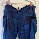 Custo Barcelona  Shangi Blue Silk Floral Y2K Pants. Size L Photo 2