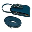 Brighton  Cell Phone Holder Blue Croc‎ Pebble Leather with 2 straps Photo 1