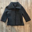 Jones New York  Check Jacket 100% Merino Wool Size Small Photo 1