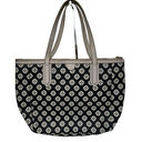 Fossil  Sydney Geometric Diamond Coated Canvas Tote Bag Black/Ivory Purse Shopper Photo 0