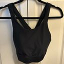 Fabletics No Bounce High‎ Impact Sports Bra in Black Shine Size Large Never Worn Photo 3