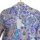 Chico's  Womens S No Iron Paisley Print Button Down Photo 4