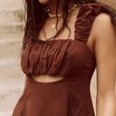 Free People  Bom Bom Island Mini Dress in Chocolate Love Photo 2