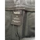 Reebok  Pants Women Small Black Ankle Stripe Pull On Knit Sweatpant Cotton Blend Photo 2