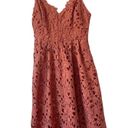 ASTR The Label Lace A-line Midi Cocktail Dress Mauve Rose Pink Size Photo 8