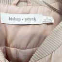 Bishop and Young  Satin Bomber Jacket in Dusty Rose Photo 3