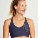 SoulCycle SOUL by  M Take the Plunge Blue Strappy Sports Bra Photo 1