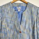 Chadwick's Chadwick’s Tweed Blazer Jacket Women’s Size 16 Blue Tan Lined business career Photo 5