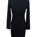 Vince  3/4 Sleeve Sheath Midi Dress V569550315 Black Career Work Womens Size S Photo 0