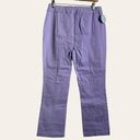 Hill House  Lavender Purple Claire Mid Rise Straight Leg Pants Size L Photo 6