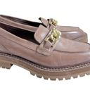 Bermuda Marks & Spencer M&S collection 
Leather Chain Detail Block Heel Loafers Photo 1