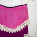 Amethyst Miin  Ombré Tiered Crochet Lace Chiffon Strapless Dress S Photo 9