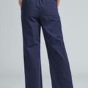 Everlane  Blue Organic Cotton Pull On Wide Leg Easy Pants Medium Photo 2