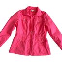 Studio Works  Jacket Windbreaker Pink Zipper Front Lightweight Jacket Size Large Photo 2