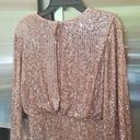 Eliza J 💕💕 Sequin Balloon Sleeve Cocktail Dress ~ Mauve 4 NWT Photo 10