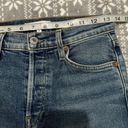 RE/DONE Originals High Rise Ankle Crop Stretch Mid 80’s Wash Button Fly Size 25 Photo 9