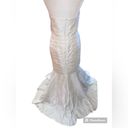 Oleg Cassini  taffeta mermaid gown in white NWT size 8 Photo 3