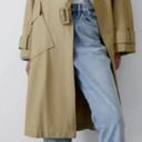 ZARA NWT  Oversized Trench Coat Belted Double Breasted Bloggers Fav S/M Photo 5