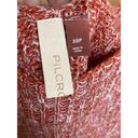 Pilcro  Anthropologie Light Orange Knit Sweater Short Sleeve Open Back Top XSP Photo 6