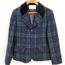 American Vintage Vintage Summit Hill Wool Tartan Plaid Blazer Women's Size 10 Photo 0