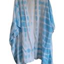 Southern Shirt   Blue and White Tie Dye Kimono  Sz One Size Photo 3