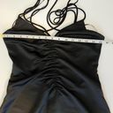 Jason Wu NWOT  Ruched Midi Black Satin Slip Dress Photo 15