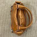 Cole Haan  Cognac Brown Soft Leather Multi Pocket Satchel Handbag Photo 4