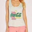 Wildfox  Lyla Drink Coke® Soothing Sea Women's XS Cotton Graphic Tank Top Photo 0