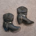 Dingo  Olivia Leather Western Black Boots Shoes Mid Calf Heels Women’s 10 W, NEW Photo 6