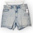 Gap NWT  Light Acid Washed High Waisted Jean Shorts 10 Tall Photo 0