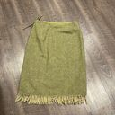 Anne Klein  wool wrap, fringe skirt fully lined Photo 4